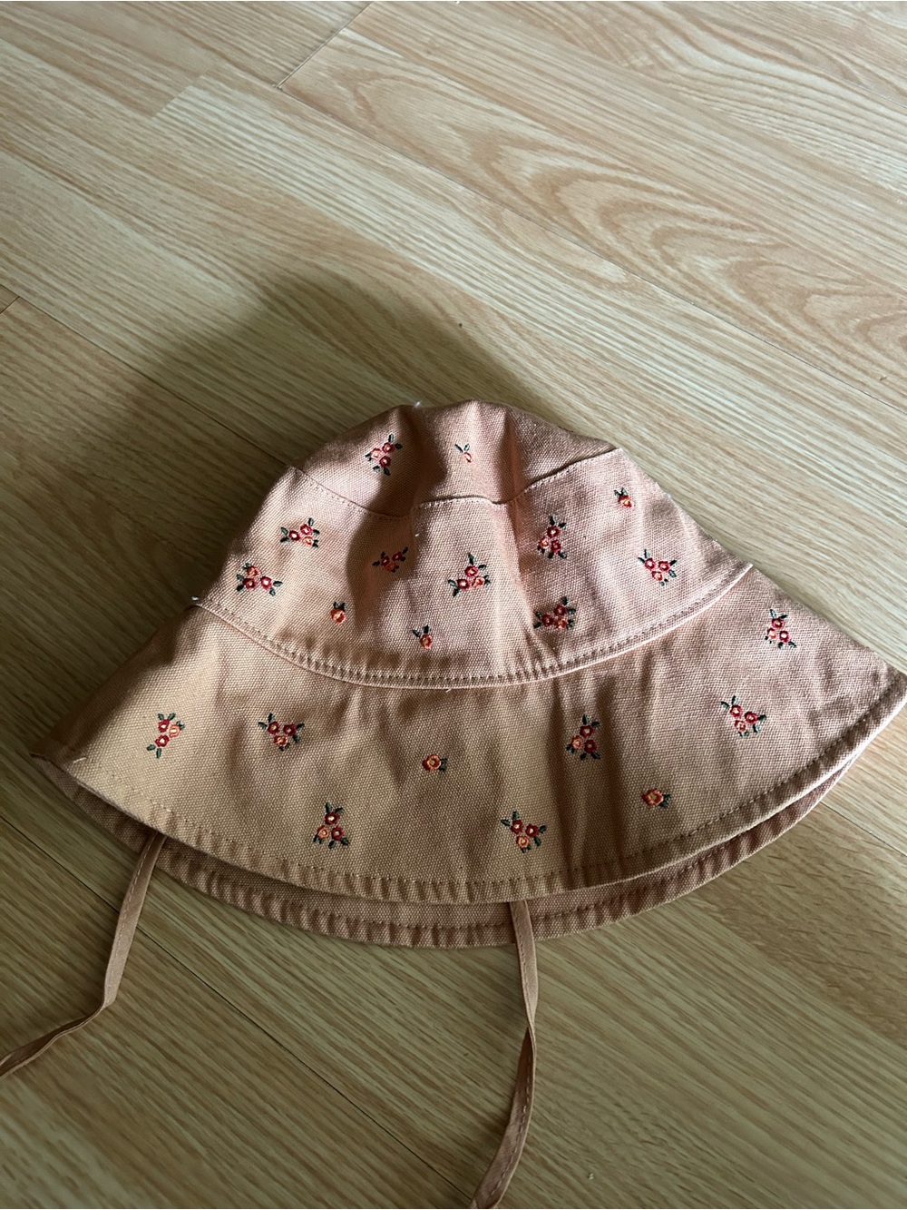Wild Fable Blush Pink Floral Embroidered Bucket Hat